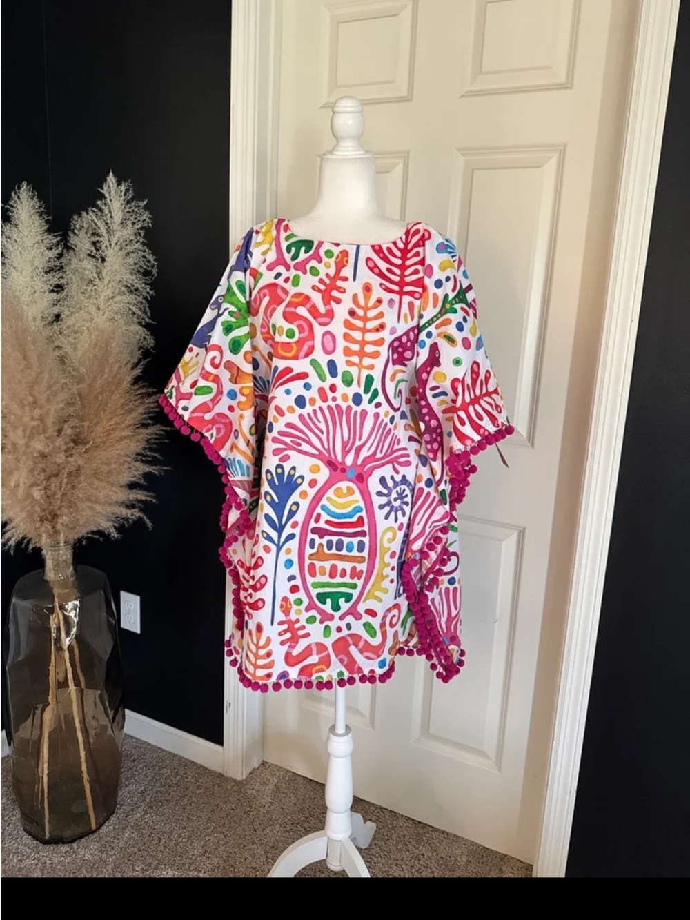 NWT Cinco Raíces Estudio Poncho Swimsuit Coverup One Size